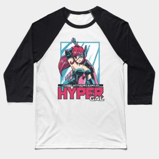 Hyper Speed Anime Girl Baseball T-Shirt